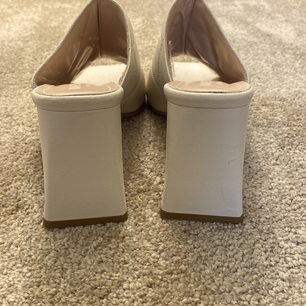 Genuine Leather Napoleoni Slip-On Square Heeled Sandals (Made in Italy) - Picture 7 of 12